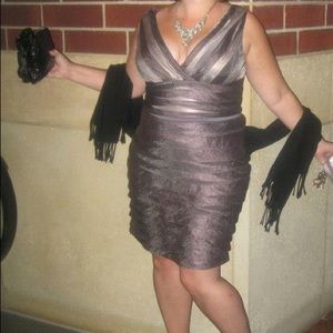 Silver cocktail dress